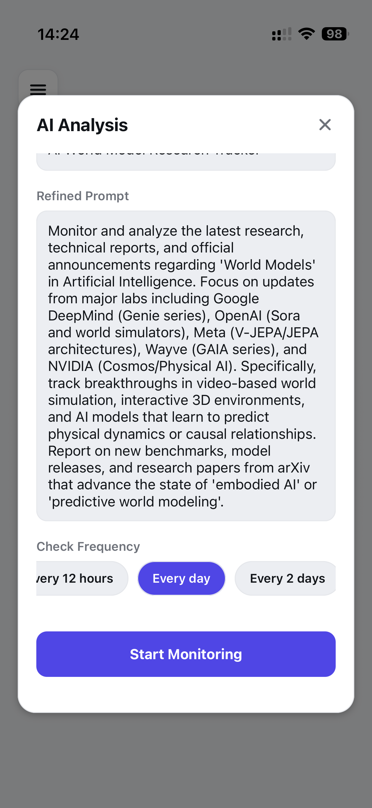 AI Analysis - Smart prompt refinement