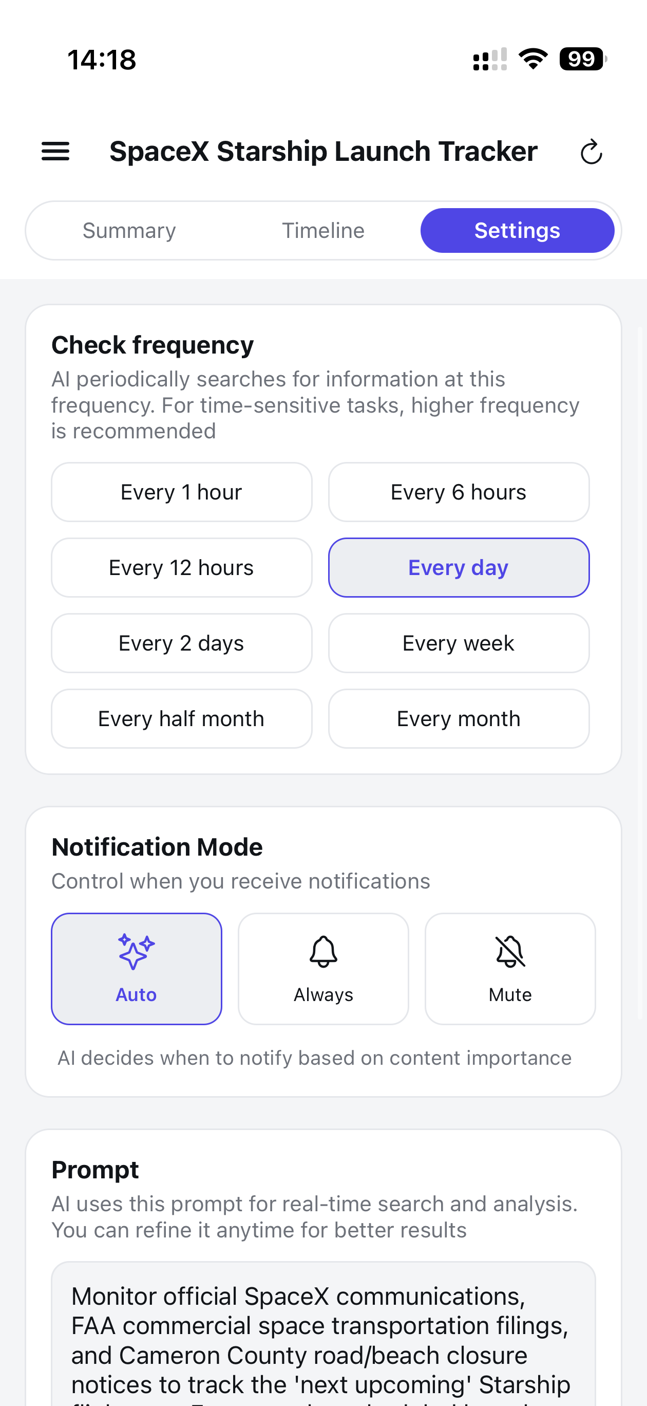 Task Settings - Fine-tune each monitor